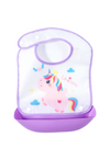 Babero con bandeja de silicona