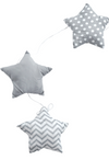 Guirnalda Gris de Estrellas