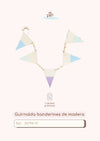 Guirnalda banderines de madera