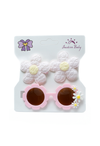 Moños Flor con Gafas