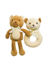 Set x 2 Peluche más sonajero