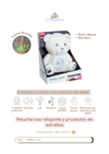 Peluche oso relajante y proyector de estrellas