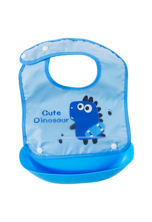 Babero con bandeja de silicona