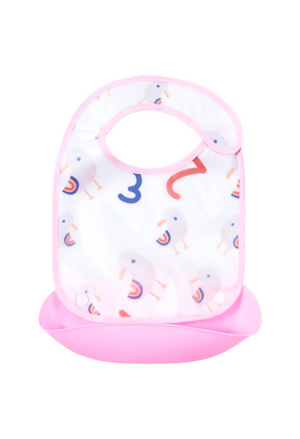 Babero con bandeja de silicona