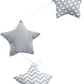 Guirnalda Gris de Estrellas
