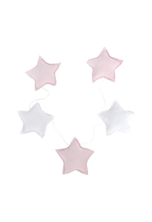 Guirnalda rosada de estrellas