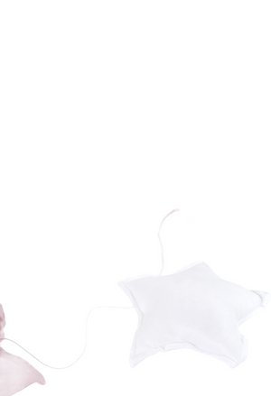 Guirnalda rosada de estrellas