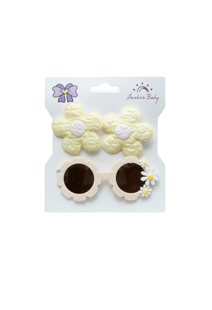 Moños Flor con Gafas