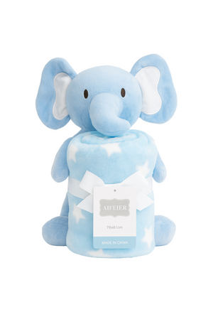 Mágica cobija con peluche tierna y suave para bebé