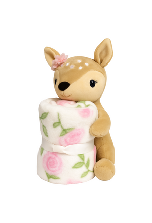 Mágica cobija con peluche tierna y suave para bebé