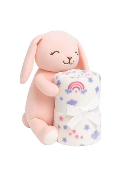 Mágica cobija con peluche tierna y suave para bebé