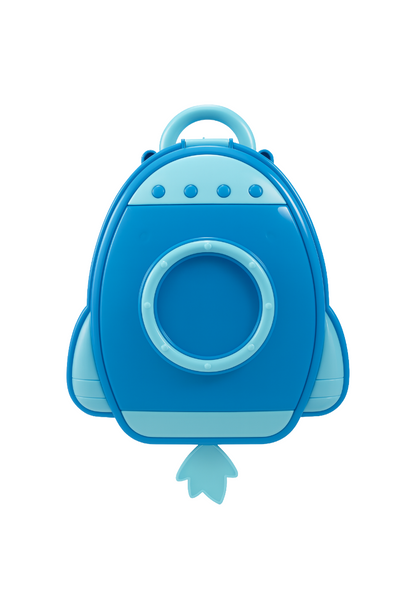 Bolso cohete con herramienta para niño