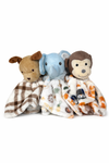 Manta de apego peluche bebé animales - Set X3