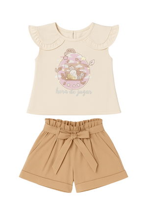 Conjunto Short Bebé Niña