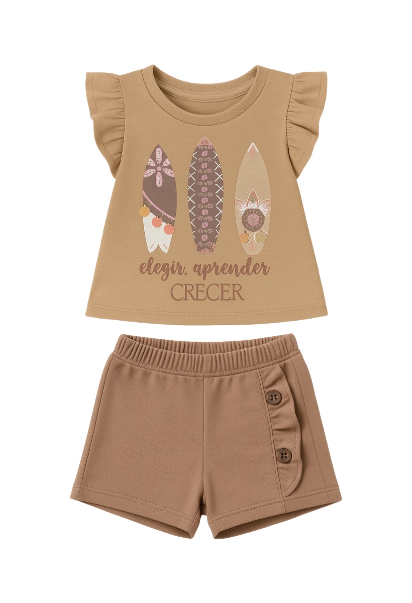 Conjunto Short Bebé Niña