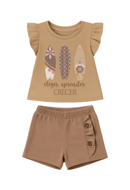 Conjunto Short Bebé Niña