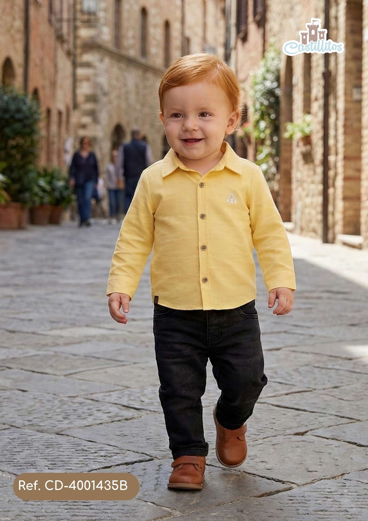 Camisa Básica Manga Larga Bebé Niño