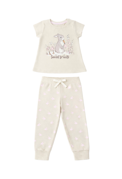 Pijama Corta Larga Bebé Niña