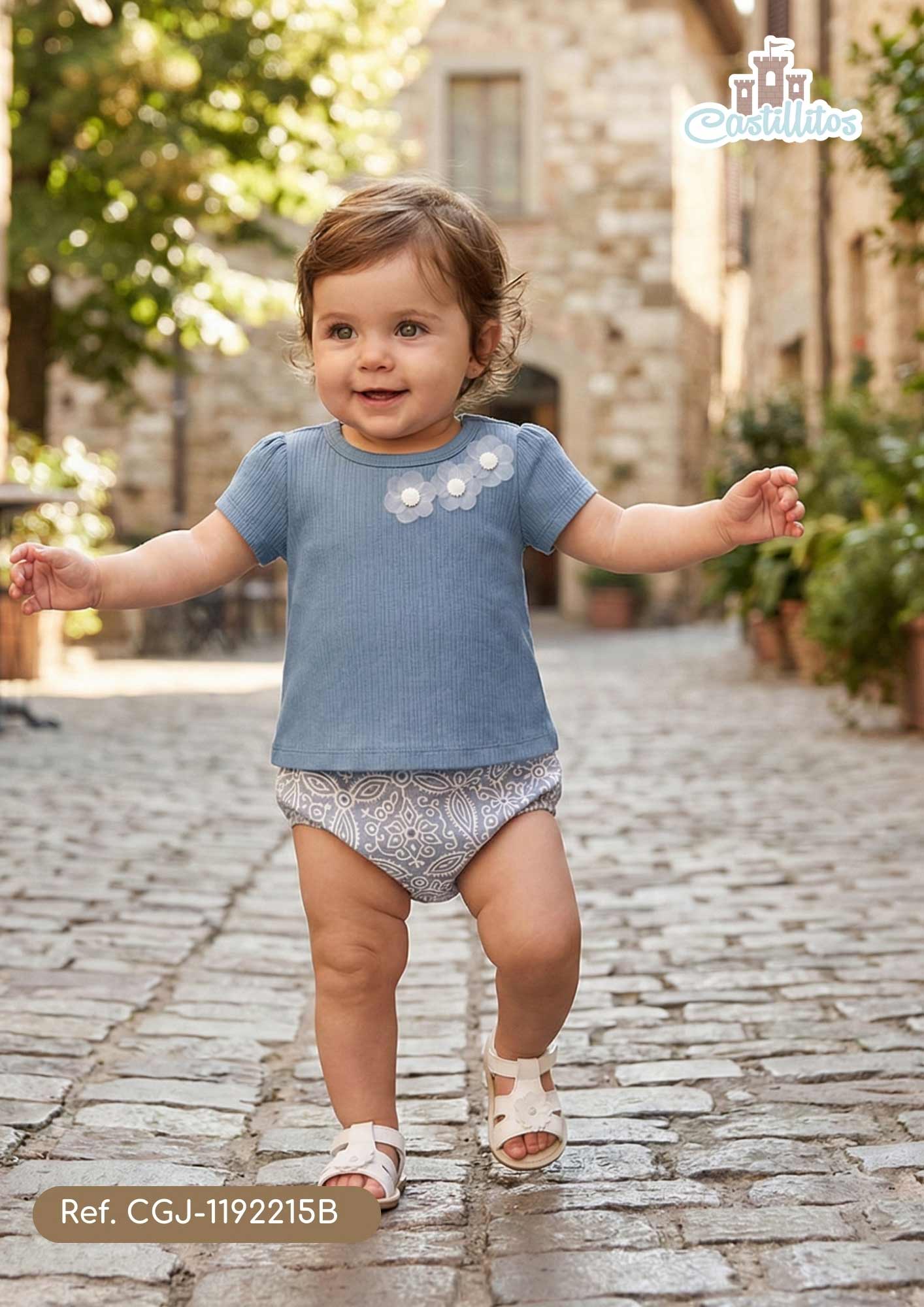 Conjunto Short Bebé Niña