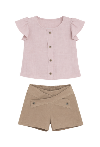 Conjunto Short Bebé Niña