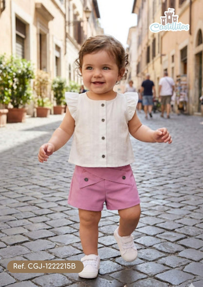 Conjunto Short Bebé Niña