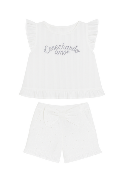 Conjunto Short Bebé Niña