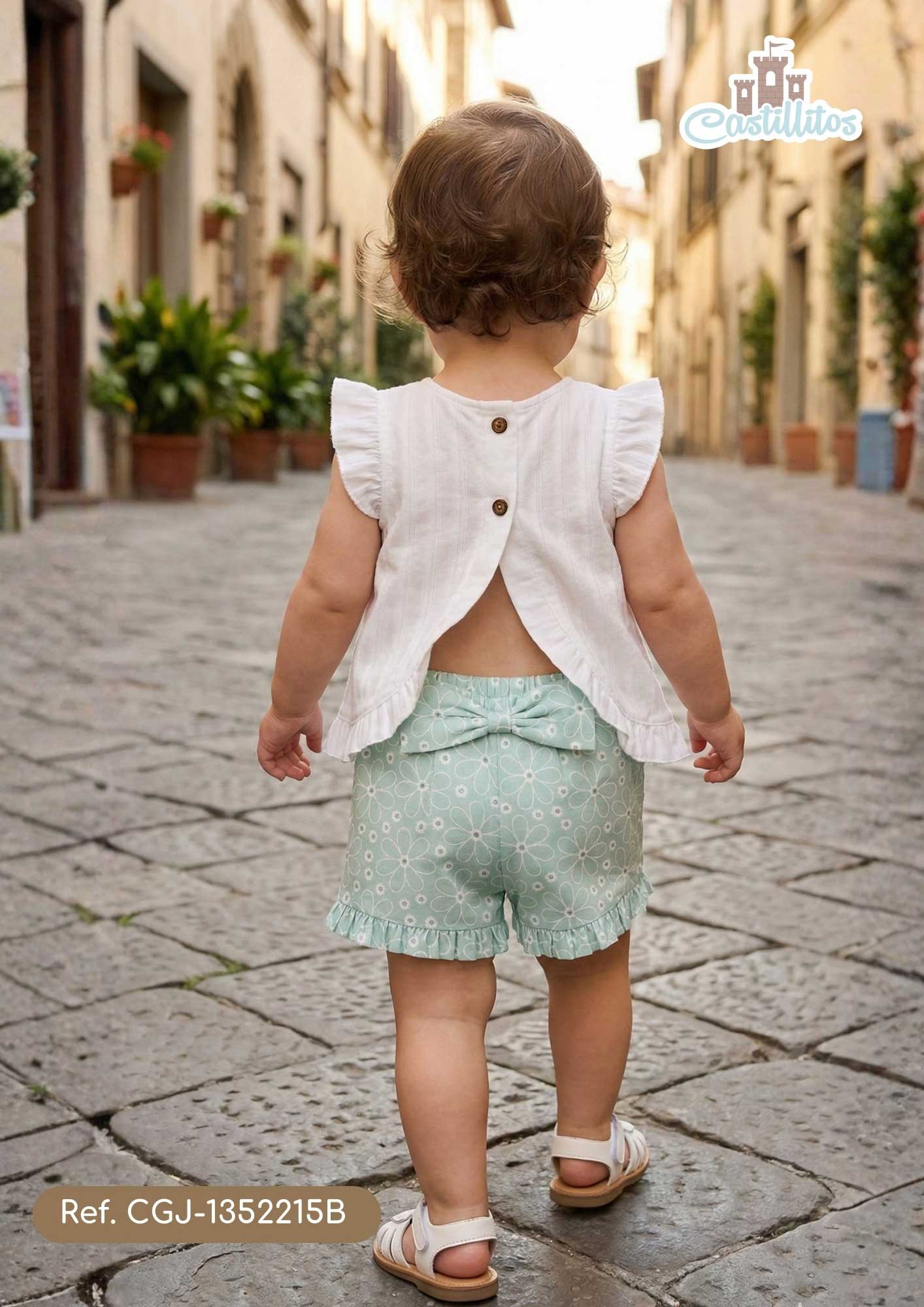 Conjunto Short Bebé Niña