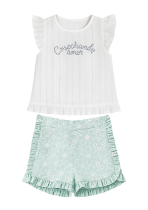 Conjunto Short Bebé Niña