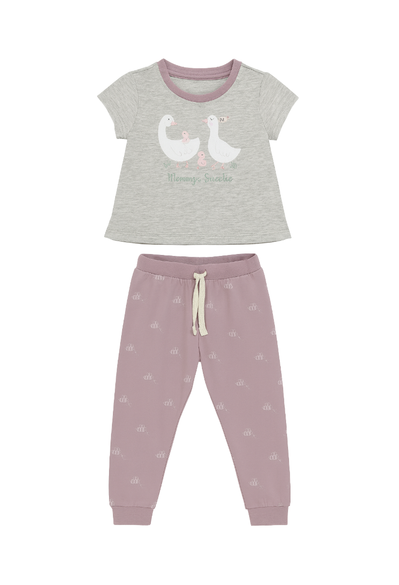 Pijama Corta Larga Kids Niña