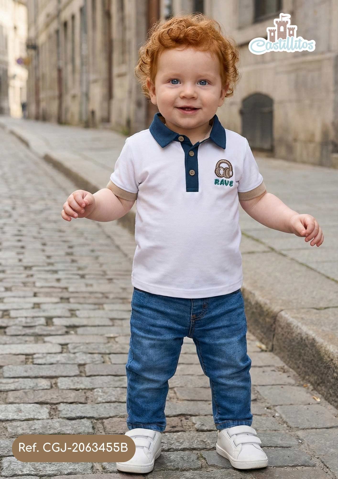 Camisa Tipo Polo Bebé Niño
