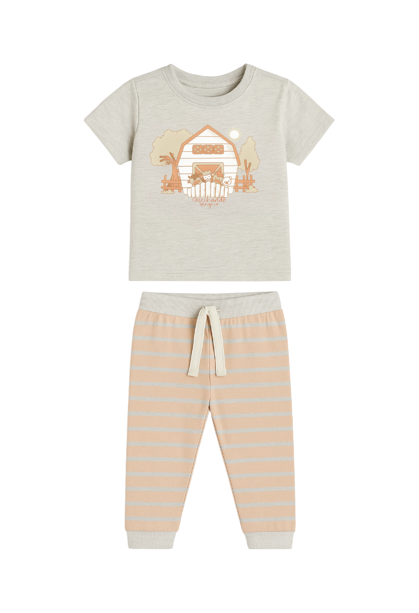 Pijama Corta Larga Bebé Niño