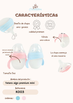 Tetero de bebé en colores 5 onz (150 ML)